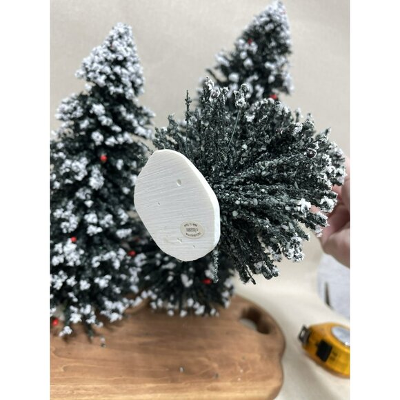 Lot of 3 Assorted Sizes BYERS CHOICE CHRISTMAS TREES ACCESSORIES 1 Lemax 14 Inch - Picture 6 of 8